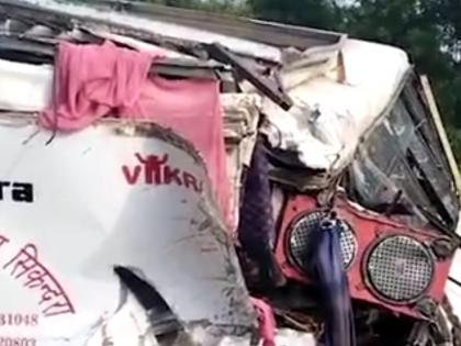 Two devotees from MP & UP killed in accident in Rajasthan | Two devotees from MP & UP killed in accident in Rajasthan Two devotees from MP & UP killed in accident in Rajasthan | Two devotees from MP & UP killed in accident in Rajasthan