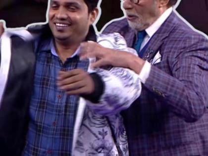 Amitabh Bachchan gifts his jacket to 'KBC 15' contestant | Amitabh Bachchan gifts his jacket to 'KBC 15' contestant Amitabh Bachchan gifts his jacket to 'KBC 15' contestant | Amitabh Bachchan gifts his jacket to 'KBC 15' contestant
