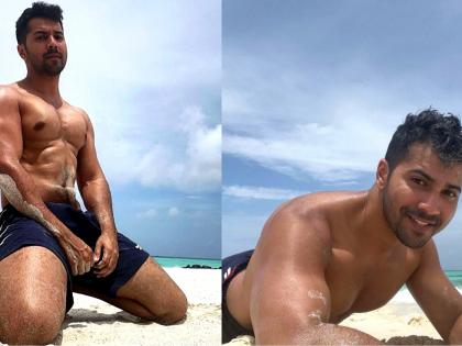 Varun Dhawan flaunts toned beach body; fans call him ‘sandman’ | Varun Dhawan flaunts toned beach body; fans call him ‘sandman’ Varun Dhawan flaunts toned beach body; fans call him ‘sandman’ | Varun Dhawan flaunts toned beach body; fans call him ‘sandman’