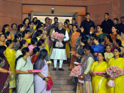 Country all set to take historic step towards women's empowerment: PM Modi | Country all set to take historic step towards women's empowerment: PM Modi Country all set to take historic step towards women's empowerment: PM Modi | Country all set to take historic step towards women's empowerment: PM Modi