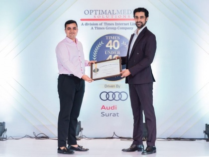Kalamandir Jewellers receives 'Excellence in Platinum Jewellery' award at Times 40 Under 40 2021 awards ceremony | Kalamandir Jewellers receives 'Excellence in Platinum Jewellery' award at Times 40 Under 40 2021 awards ceremony