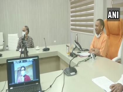 UP CM holds interaction with labourers via video conference | UP CM holds interaction with labourers via video conference UP CM holds interaction with labourers via video conference | UP CM holds interaction with labourers via video conference