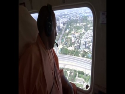 COVID-19 lockdown: Yogi Adityanath conducts aerial survey in Ghaziabad, Noida | COVID-19 lockdown: Yogi Adityanath conducts aerial survey in Ghaziabad, Noida