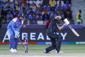Champions Trophy: Chakaravarthy’s fifer helps India set up semis clash with Australia | Champions Trophy: Chakaravarthy’s fifer helps India set up semis clash with Australia