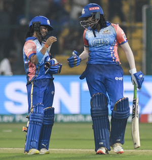 WPL: I used to bat with a coconut branch, recalls Sajana, MI's famous last-ball six hitter | WPL: I used to bat with a coconut branch, recalls Sajana, MI's famous last-ball six hitter