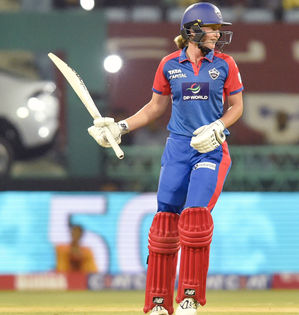 WPL 2025: Lanning’s valiant 92 powers DC to 177/5 against Giants | WPL 2025: Lanning’s valiant 92 powers DC to 177/5 against Giants