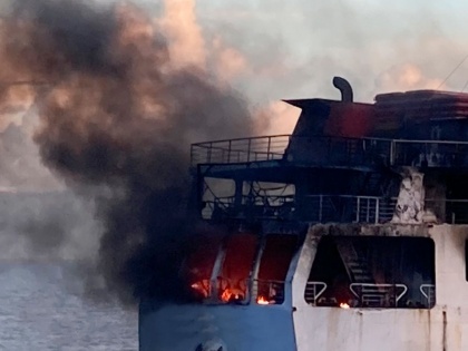 Ship carying 120 people catches fire off Philippines | Ship carying 120 people catches fire off Philippines