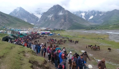 2.44 lakh people perform Amarnath Yatra in 24 days | 2.44 lakh people perform Amarnath Yatra in 24 days
