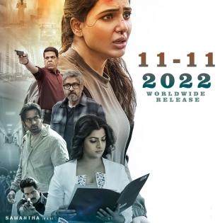 Samantha's new-age action thriller 'Yashoda' to release on November 11 | Samantha's new-age action thriller 'Yashoda' to release on November 11