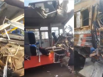 Maha: 6 killed in bus-truck collision, CM announces Rs 10-lakhs ex-gratia | Maha: 6 killed in bus-truck collision, CM announces Rs 10-lakhs ex-gratia