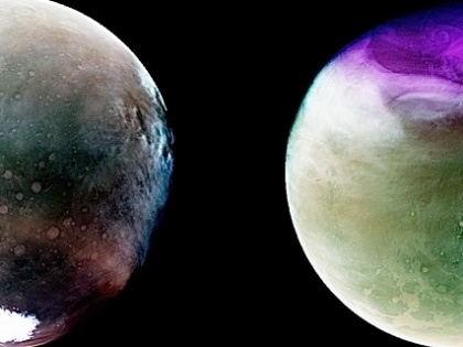 NASA's MAVEN spacecraft captures ultraviolet image of Mars | NASA's MAVEN spacecraft captures ultraviolet image of Mars