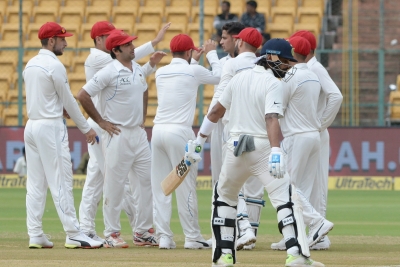 1st Test: Afghanistan reduced to 49/6 at tea | 1st Test: Afghanistan reduced to 49/6 at tea
