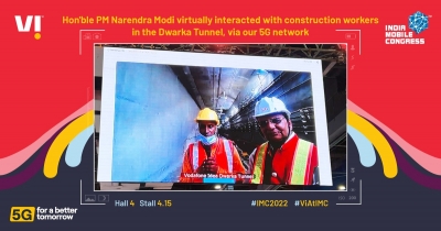 PM Modi interacts with Delhi Metro tunnel workers via live Vi 5G network | PM Modi interacts with Delhi Metro tunnel workers via live Vi 5G network