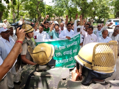 SKM's peaceful protest against Agnipath | SKM's peaceful protest against Agnipath