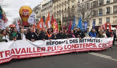 Over 1 mn protest against pension reform in France | Over 1 mn protest against pension reform in France