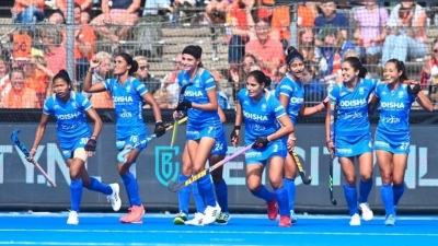 FIH Nations Cup: Indian women's hockey team triumph over Chile 3-1 | FIH Nations Cup: Indian women's hockey team triumph over Chile 3-1