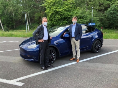 Volkswagen CEO drives Tesla Model Y, calls it a 'reference' car | Volkswagen CEO drives Tesla Model Y, calls it a 'reference' car