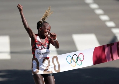 Peres Jepchirchir leads Kenyan one-two in Olympic women's marathon | Peres Jepchirchir leads Kenyan one-two in Olympic women's marathon
