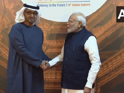 UAE Prez Al Nahyan meets PM Modi in Gandhinagar as Vibrant Gujarat Global Summit begins | UAE Prez Al Nahyan meets PM Modi in Gandhinagar as Vibrant Gujarat Global Summit begins UAE Prez Al Nahyan meets PM Modi in Gandhinagar as Vibrant Gujarat Global Summit begins | UAE Prez Al Nahyan meets PM Modi in Gandhinagar as Vibrant Gujarat Global Summit begins