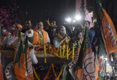MCD polls: BJP holds 14 roadshows across Delhi | MCD polls: BJP holds 14 roadshows across Delhi