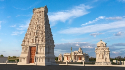 Gateway Tower of largest Hindu temple in North America unveiled | Gateway Tower of largest Hindu temple in North America unveiled