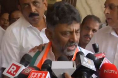 'Opted to go to jail than to join BJP': Shivakumar breaks down after victory | 'Opted to go to jail than to join BJP': Shivakumar breaks down after victory