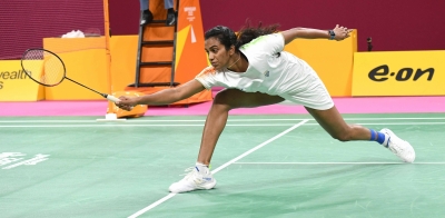 PV Sindhu lights up final day with gold in badminton singles | PV Sindhu lights up final day with gold in badminton singles