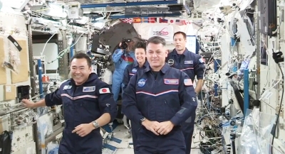 ISS astronauts enjoy space Olympics sans gravity | ISS astronauts enjoy space Olympics sans gravity