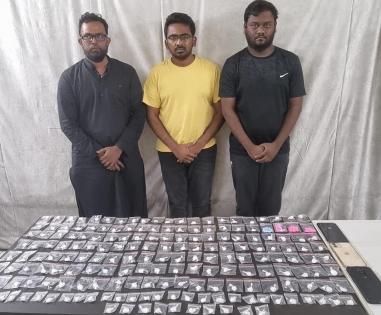 Three drug peddlers held in Hyderabad, cocaine seized | Three drug peddlers held in Hyderabad, cocaine seized