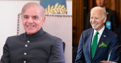 In letter to PM Shehbaz Sharif, Biden says US 'will work with Pakistan' for regional security & counter-terrorism efforts | In letter to PM Shehbaz Sharif, Biden says US 'will work with Pakistan' for regional security & counter-terrorism efforts In letter to PM Shehbaz Sharif, Biden says US 'will work with Pakistan' for regional security & counter-terrorism efforts | In letter to PM Shehbaz Sharif, Biden says US 'will work with Pakistan' for regional security & counter-terrorism efforts