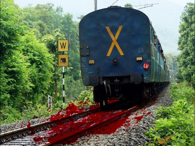 Three killed after being hit by train in Delhi | Three killed after being hit by train in Delhi