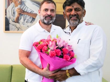 After meeting Rahul, Kharge, Shivakumar confers with MLAs, Surjewala | After meeting Rahul, Kharge, Shivakumar confers with MLAs, Surjewala