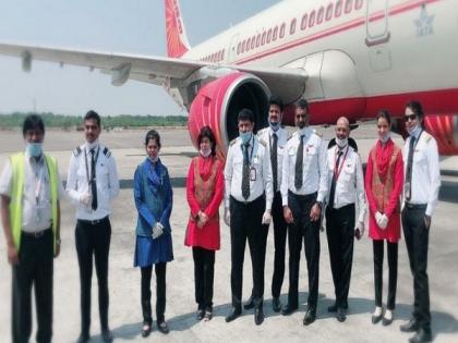 First Air India repatriation flight takes off from VOHS airport at Shamshabad for Kuwait | First Air India repatriation flight takes off from VOHS airport at Shamshabad for Kuwait First Air India repatriation flight takes off from VOHS airport at Shamshabad for Kuwait | First Air India repatriation flight takes off from VOHS airport at Shamshabad for Kuwait