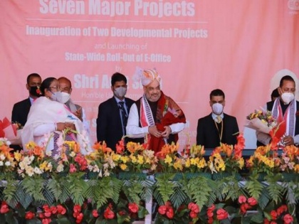 Amit Shah inaugurates several development projects in Manipur | Amit Shah inaugurates several development projects in Manipur