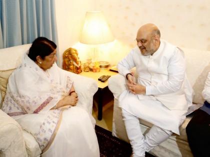 Amit Shah condoles Lata Mangeshkar's death, remembers her incomparable patriotism | Amit Shah condoles Lata Mangeshkar's death, remembers her incomparable patriotism Amit Shah condoles Lata Mangeshkar's death, remembers her incomparable patriotism | Amit Shah condoles Lata Mangeshkar's death, remembers her incomparable patriotism