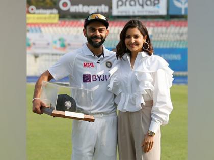 Anushka Sharma joins Virat Kohli during his 100th Test felicitation ceremony | Anushka Sharma joins Virat Kohli during his 100th Test felicitation ceremony Anushka Sharma joins Virat Kohli during his 100th Test felicitation ceremony | Anushka Sharma joins Virat Kohli during his 100th Test felicitation ceremony