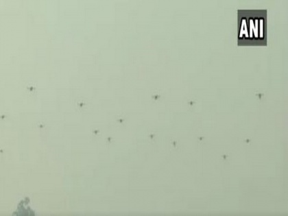 Indian Army demonstrates drone swarms during Army Day parade | Indian Army demonstrates drone swarms during Army Day parade