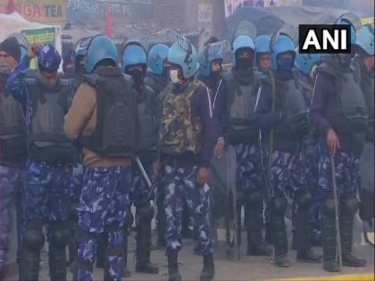 Delhi: Security heightened at Red Fort, Singhu border post farmers' tractor rally violence | Delhi: Security heightened at Red Fort, Singhu border post farmers' tractor rally violence