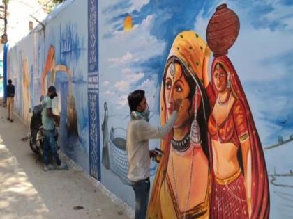 Jodhpur: Artists paint murals to highlight Rajasthan's culture | Jodhpur: Artists paint murals to highlight Rajasthan's culture