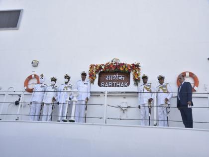 Indian Coast Guard Ship 'Sarthak' dedicated to the nation | Indian Coast Guard Ship 'Sarthak' dedicated to the nation