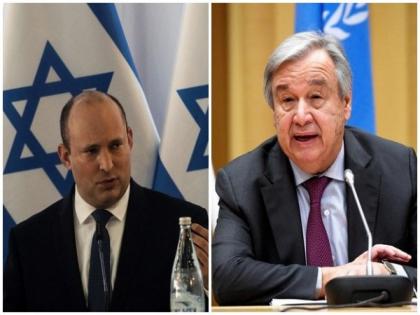Israel's PM discusses Gaza tensions with Guterres | Israel's PM discusses Gaza tensions with Guterres