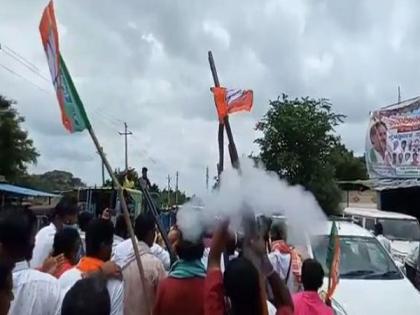 K'taka: Police suspends 3 cops over gun firing incident at Jan Ashirwad Yatra | K'taka: Police suspends 3 cops over gun firing incident at Jan Ashirwad Yatra K'taka: Police suspends 3 cops over gun firing incident at Jan Ashirwad Yatra | K'taka: Police suspends 3 cops over gun firing incident at Jan Ashirwad Yatra