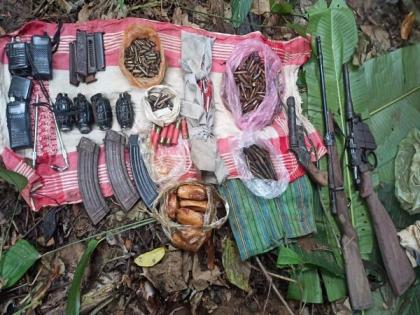 Huge cache of arms, ammunition recovered in Assam near Diphu | Huge cache of arms, ammunition recovered in Assam near Diphu