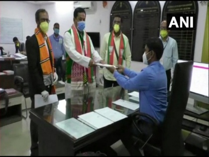 Assam polls: CM Sonowal files nomination from Majuli | Assam polls: CM Sonowal files nomination from Majuli