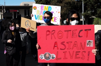 Hundreds attend 'Stop Asian Hate' rally in US city | Hundreds attend 'Stop Asian Hate' rally in US city