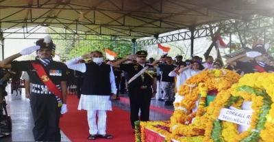Handwara martyr Col Sharma laid to rest with military honours in Jaipur | Handwara martyr Col Sharma laid to rest with military honours in Jaipur