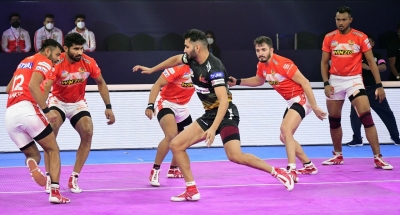 PKL 8: Gujarat Giants outmuscle Telugu Titans in 18-point win | PKL 8: Gujarat Giants outmuscle Telugu Titans in 18-point win