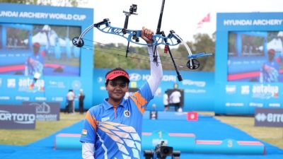 Archery World Cup: India's Jyothi Surekha Vennam wins individual and compound mixed team gold | Archery World Cup: India's Jyothi Surekha Vennam wins individual and compound mixed team gold