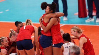 US sweep Brazil to win their first women's Olympic volleyball gold | US sweep Brazil to win their first women's Olympic volleyball gold US sweep Brazil to win their first women's Olympic volleyball gold | US sweep Brazil to win their first women's Olympic volleyball gold