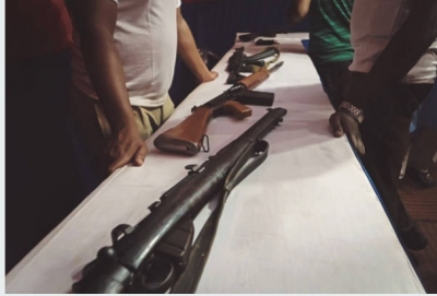 Illegal arms factory busted in UP district | Illegal arms factory busted in UP district